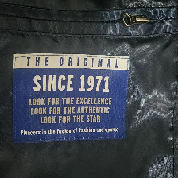 Starter New York Yankees The Ambassador Satin Full-Zip Navy Jacket NWOT- Size S - Picture 6 of 9